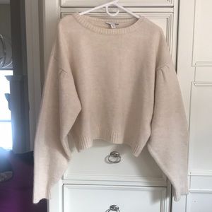 White/cream coloured sweater from top shop